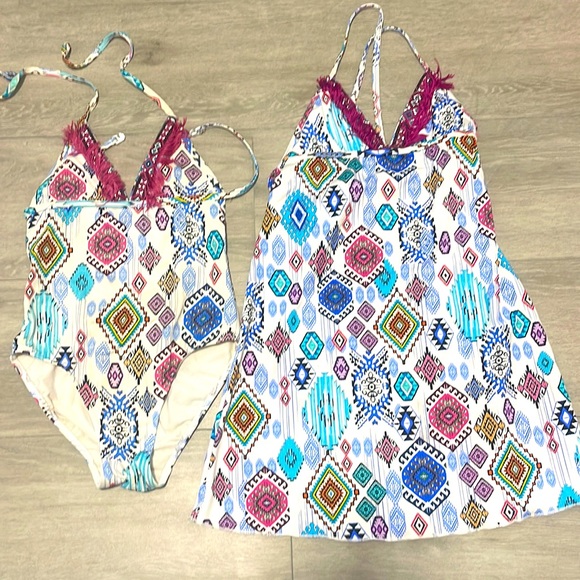 Pate De Sable bathing suit, and cover up - Picture 1 of 5